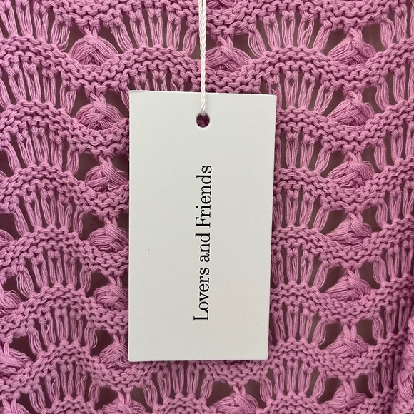 NWT LOVERS & FRIENDS | Pink Cotton Estie Pointelle Knit Top & Pant SET | Size S - Picture 10 of 14